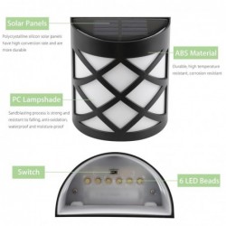 Solar wall lamp - garden light - with motion sensor - waterproof - 6 LEDSolar lighting