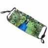 Protective face / mouth mask - reusable - waterproof - green peacock print