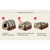 Foldable pet house - portable soft kennel - bed - for dogs / cats