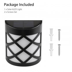 Solar wall lamp - garden light - with motion sensor - waterproof - 6 LEDSolar lighting