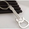Guitar shaped bottle opener - metal keychain