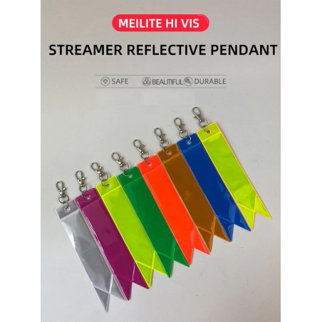 Candle lights streamer - reflective keychain - safety pendant
