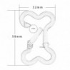 Multifunction carabiner - aluminum buckle - keychain - 10 pieces
