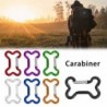 Multifunction carabiner - aluminum buckle - keychain - 10 pieces