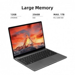 CHUWI GemiBook Pro - 14 inch - 2K - 12GB RAM 256GB - SSD - Windows 10 - computer with backlit / keyboard