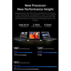 CHUWI GemiBook Pro - 14 inch - 2K - 12GB RAM 256GB - SSD - Windows 10 - computer with backlit / keyboard