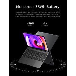 CHUWI GemiBook Pro - 14 inch - 2K - 12GB RAM 256GB - SSD - Windows 10 - computer with backlit / keyboard