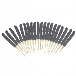 Professional locksmith single hook lock pick set - 24 pieces
