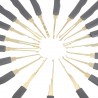 Professional locksmith single hook lock pick set - 24 pieces