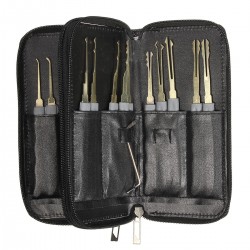 Professional locksmith single hook lock pick set - 24 pieces