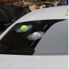 Tennis ball - cracked window - car sticker