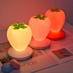 Strawberry shaped night light - with touch induction - USB - LEDLights & lighting