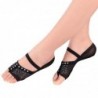 Ballet / dance socks - open toe / protective leather pads - mesh / rhinestones