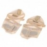 Ballet / dance socks - open toe / protective leather pads - mesh / rhinestones