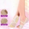 Ballet / dance socks - open toe / protective leather pads - mesh / rhinestones