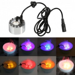Ultrasonic fog maker - for water pond / fountain / air humidifier - color changing LED light - 24V
