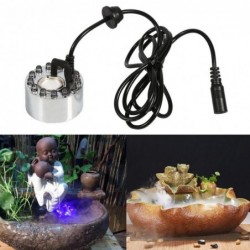 Ultrasonic fog maker - for water pond / fountain / air humidifier - color changing LED light - 24V