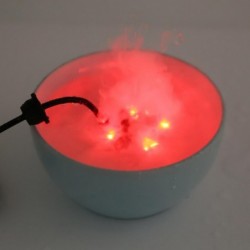 Ultrasonic fog maker - for water pond / fountain / air humidifier - color changing LED light - 24V