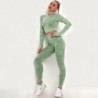 Camouflage fitness set - seamless - long sleeve shirt / leggings