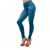 Warm leggings - slimming pants - with fleece lining / pockets