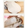 Plush school backpack - pink owl