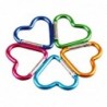 Keychain with lock buckle - quick hanging - heart shape