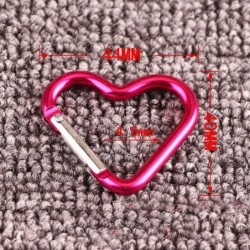 Keychain with lock buckle - quick hanging - heart shape