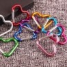 Keychain with lock buckle - quick hanging - heart shape