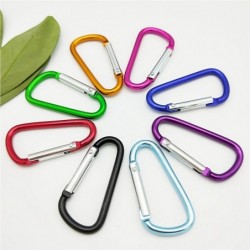 Alloy carabiner with buckle - keychain - 5 pieces
