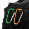 Alloy carabiner with buckle - keychain - 5 pieces