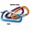 Alloy carabiner with buckle - keychain - 5 pieces