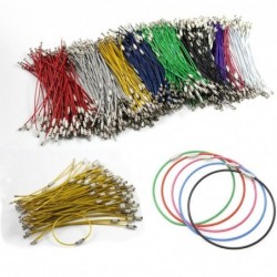 Stainless steel wire keyring - round rope - screwable connector