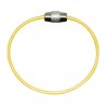 Stainless steel wire keyring - round rope - screwable connector