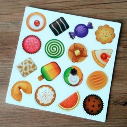 Desserts shaped fridge magnets - 16 pieces