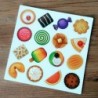 Desserts shaped fridge magnets - 16 pieces