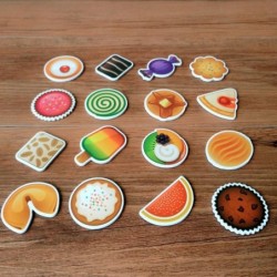 Desserts shaped fridge magnets - 16 pieces