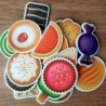 Desserts shaped fridge magnets - 16 pieces