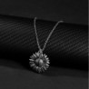 Sunflower shaped pendant with necklace - openable - "You Are My Sunshine" lettering