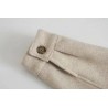 Vintage woolen beige jacket - with pockets / belt / buttonsJackets