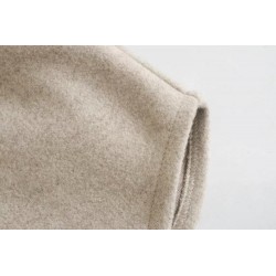 Vintage woolen beige jacket - with pockets / belt / buttonsJackets