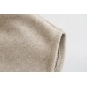 Vintage woolen beige jacket - with pockets / belt / buttonsJackets