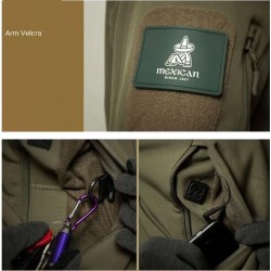 Thermal jacket - with hood / pockets / zippers - windproof / waterproofJackets