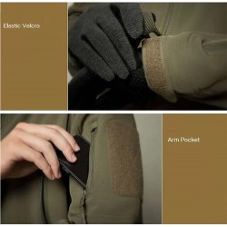 Thermal jacket - with hood / pockets / zippers - windproof / waterproofJackets