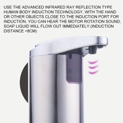 Automatic soap dispenser - stainless steel - infrared sensing