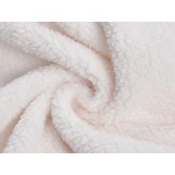 One piece pyjama - fluffy fleece warm jumpsuit - with hood / zipper