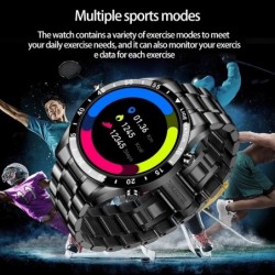 LIGE - Smart Watch - Bluetooth - heart rate monitoring - music control - waterproof