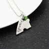 "Best Friends Forever and Ever" - heart shaped necklace with crystals - 4 piecesNecklaces