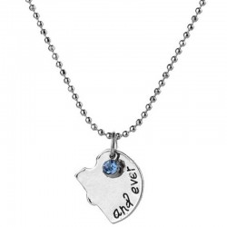 "Best Friends Forever and Ever" - heart shaped necklace with crystals - 4 piecesNecklaces