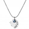 "Best Friends Forever and Ever" - heart shaped necklace with crystals - 4 piecesNecklaces