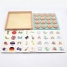 Memory matching - board game - wooden - 3D educational toy